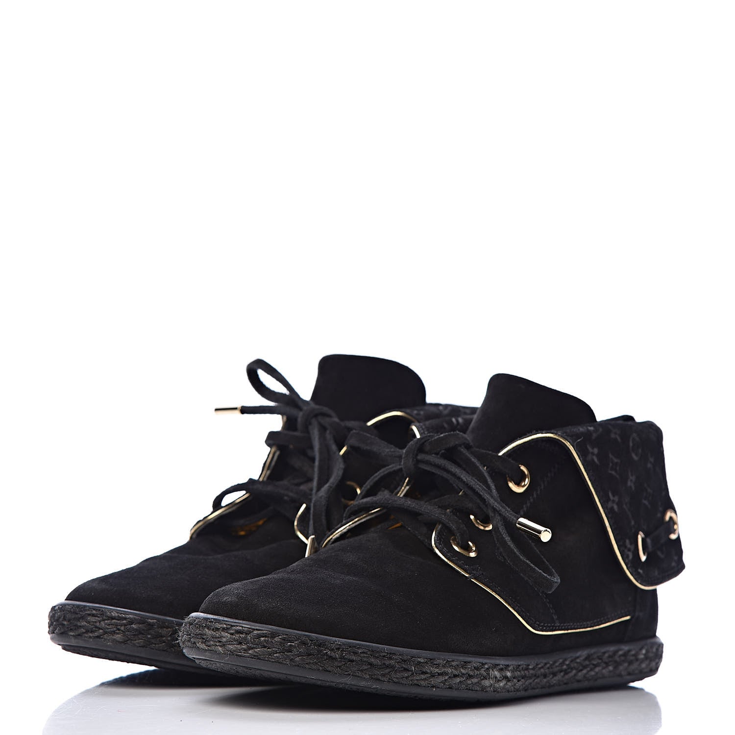 Louis Vuitton Suede Cape Sneaker Boots 36 Black 3 of 11