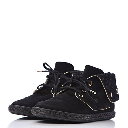 Louis Vuitton Suede Cape Sneaker Boots 36 Black 3 of 11