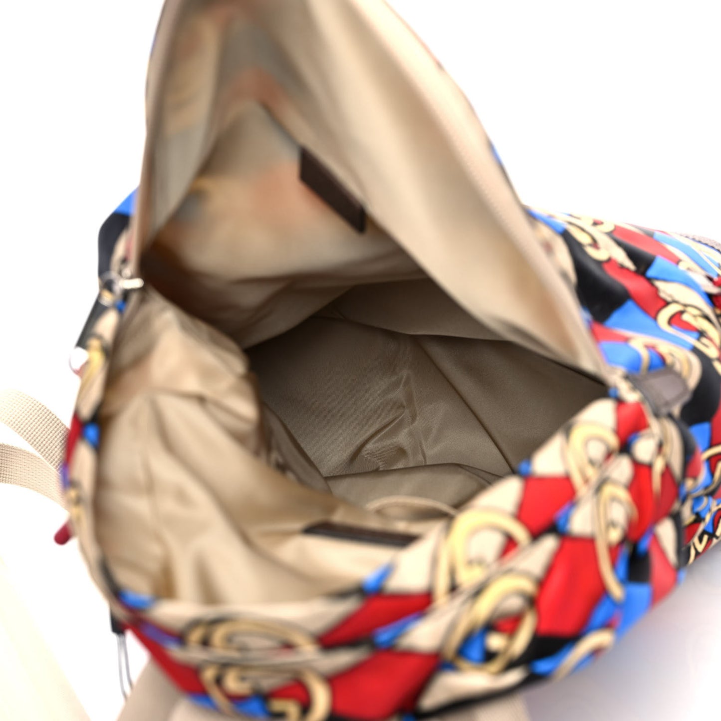X THE NORTH FACE Econyl Nylon Geometric Interlocking G Print Medium Backpack Multicolor