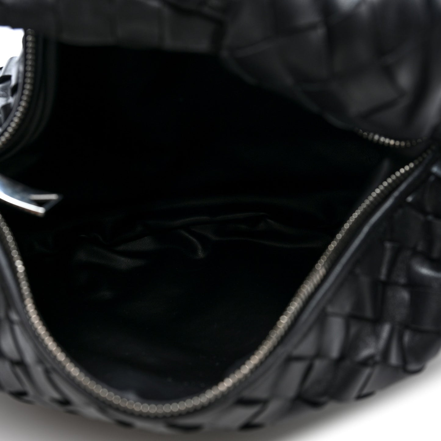 Nappa Intrecciato Teen Jodie Hobo Black