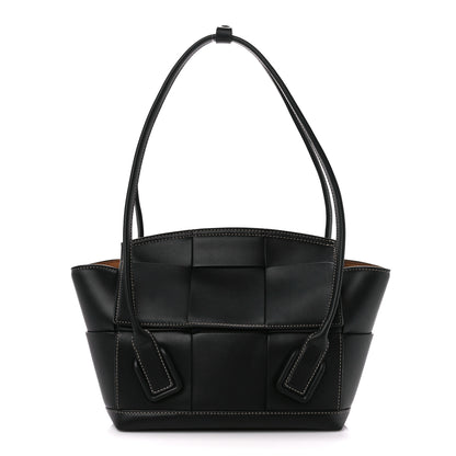 Bottega Veneta French Calfskin Maxi Intrecciato Arco 33 Black 1 of 12