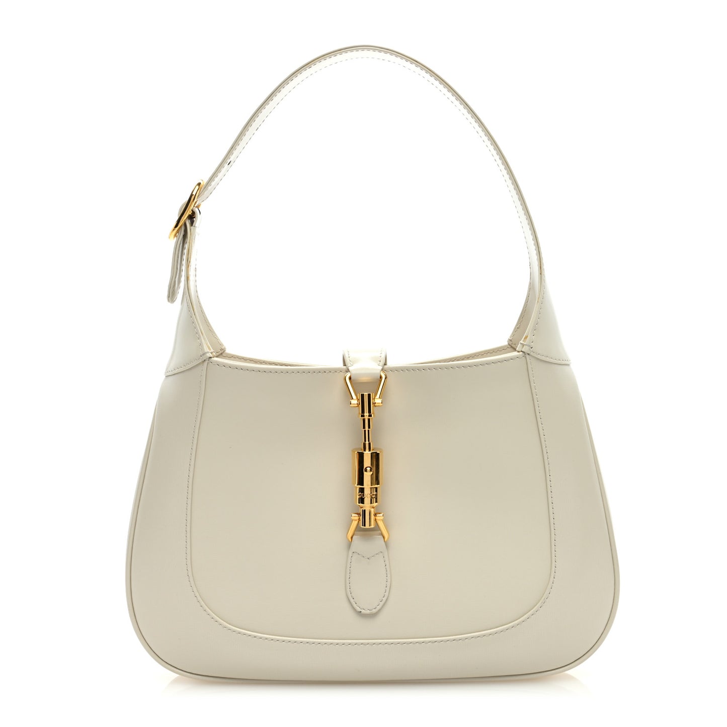 Boarded Dyana Lux Calfskin Small Jackie 1961 Hobo Mystic White