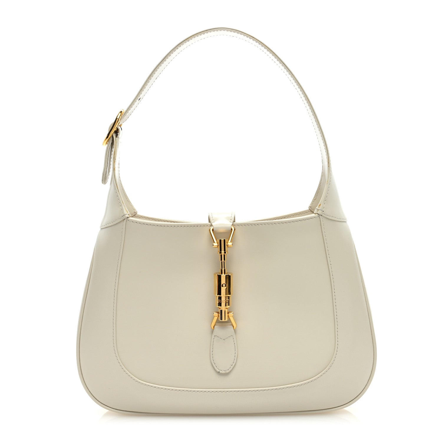 Gucci Boarded Dyana Lux Calfskin Small Jackie 1961 Hobo Mystic White 1 of 9