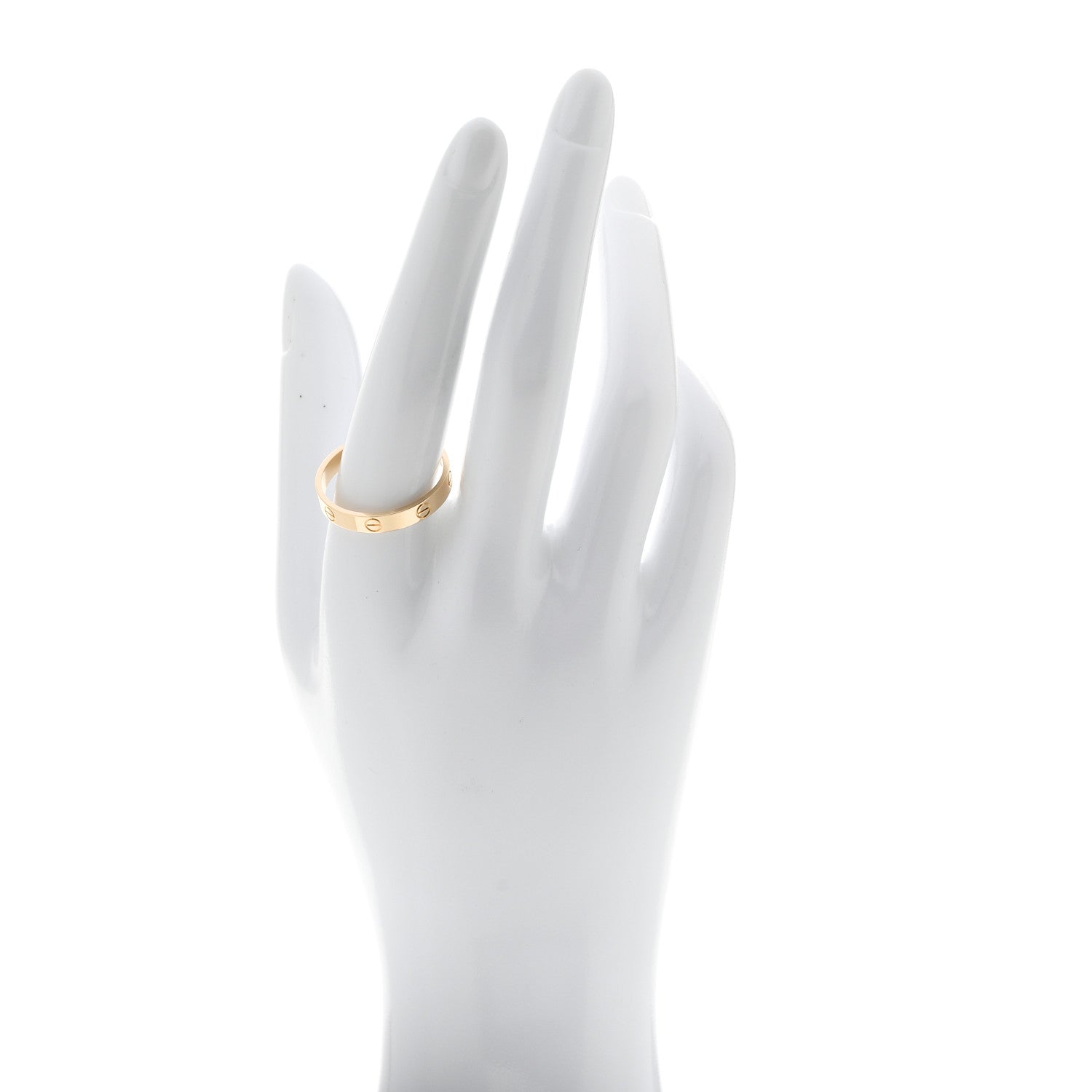 Cartier 18K Yellow Gold 3.5mm LOVE Wedding Band Ring 64 10.75 2 of 5