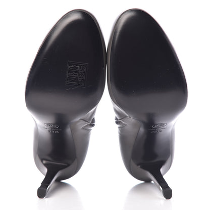 Chanel Lambskin CC Short Booties 38.5 Grey 5 of 19