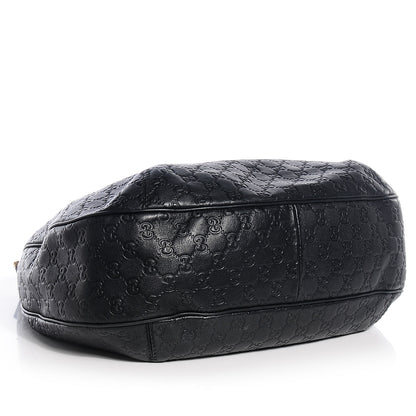 Gucci Guccissima New Ladies Web Large Hobo Black 4 of 7