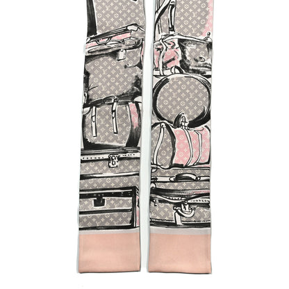 Louis Vuitton Silk Monogram Trunks Bandeau Rose Poudre 2 of 3
