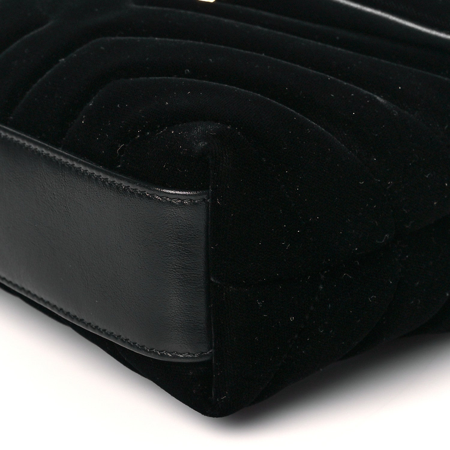 Saint Laurent Velvet Y Quilted Monogram Toy Loulou Chain Satchel French Black 10 of 10