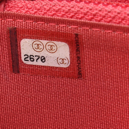 Chanel Lambskin Quilted Small Lucky Charms Zip Around Wallet Pink 8 of 8