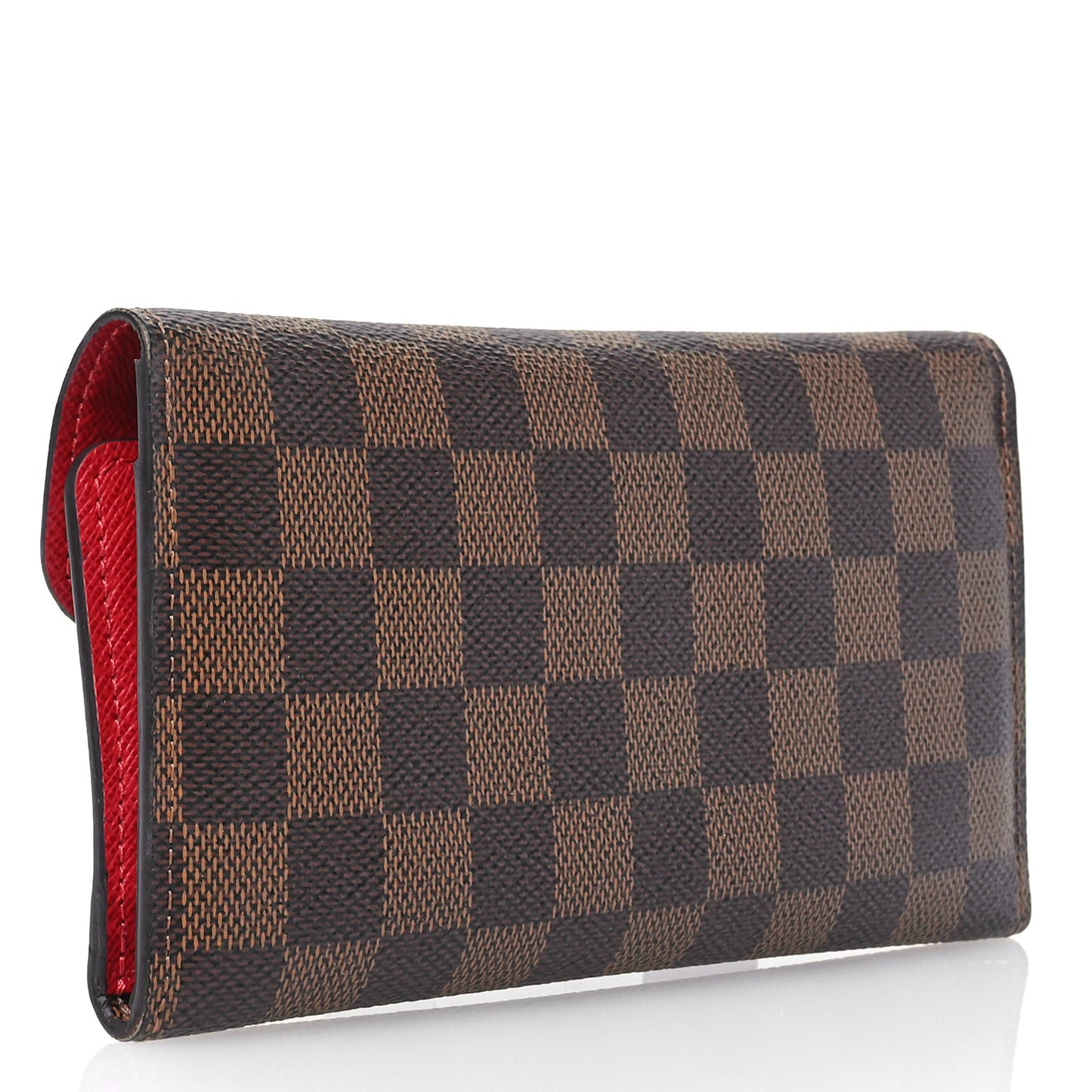 Damier Ebene Josephine Wallet Red
