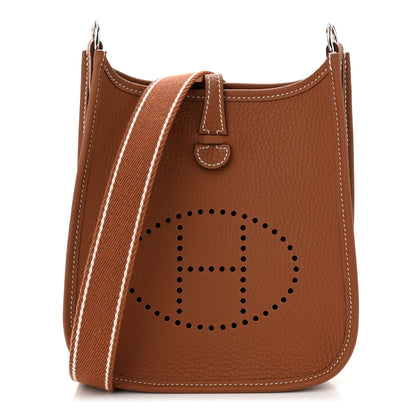 Hermes Taurillon Clemence Evelyne TPM Gold 1 of 11