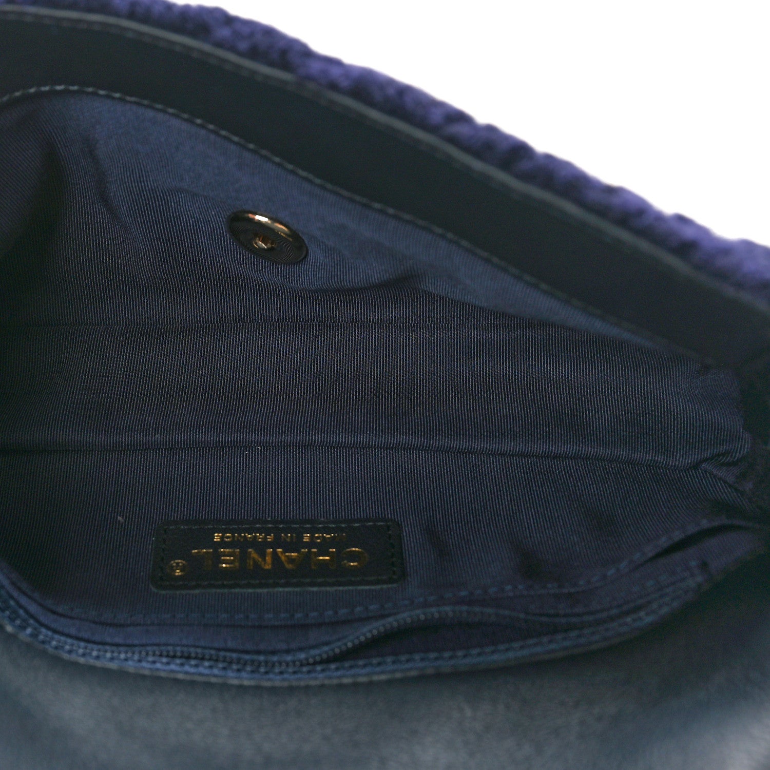 Chanel Cable Knit Mini Paris-Hamburg Flap Navy Blue 5 of 10