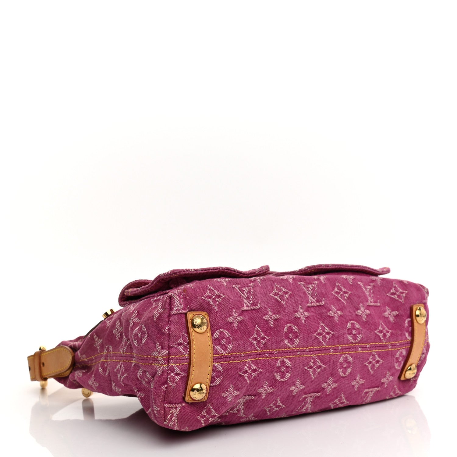 Louis Vuitton Denim Baggy PM Fuchsia 7 of 25