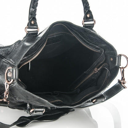 Balenciaga Agneau Giant 12 Rose Gold Hardware Velo Black 5 of 7