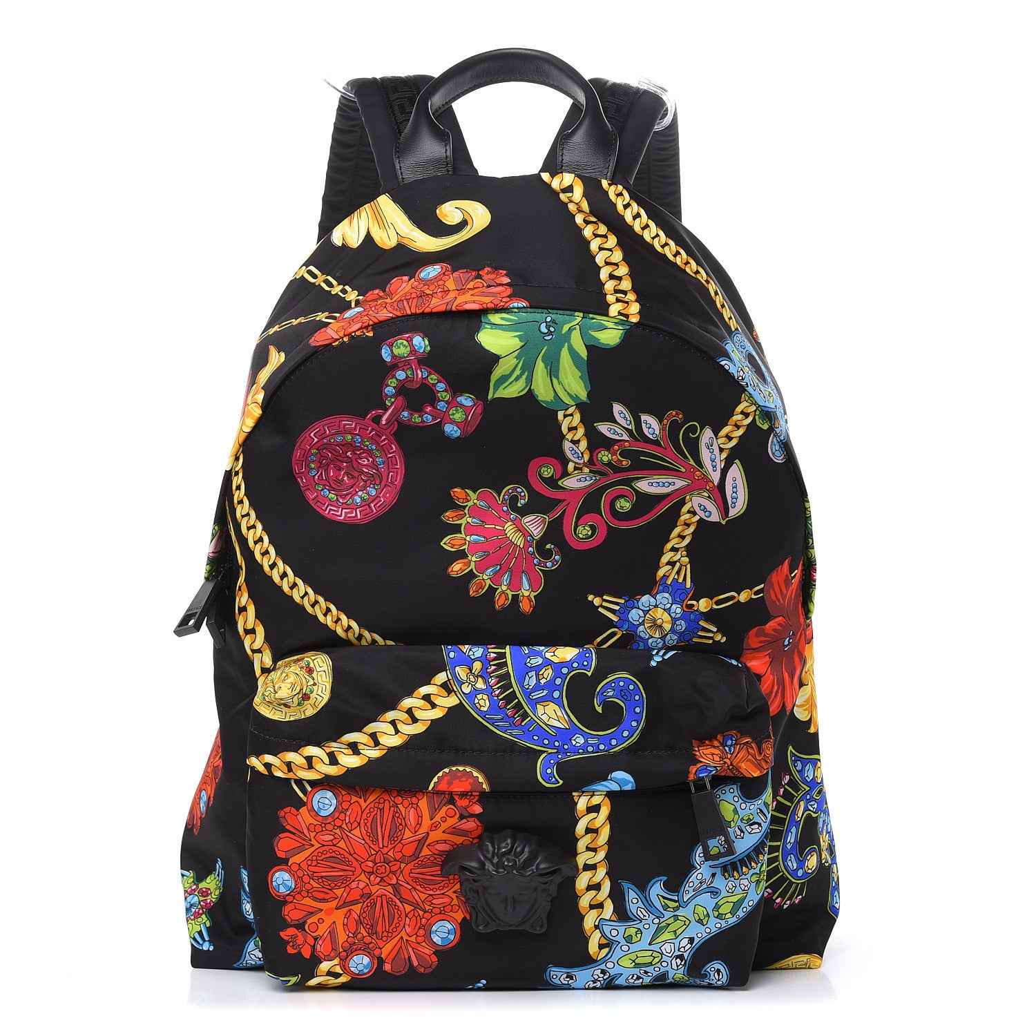 Versace Nylon Marsupio St Catene Medusa Backpack Black Multicolor 2 of 11