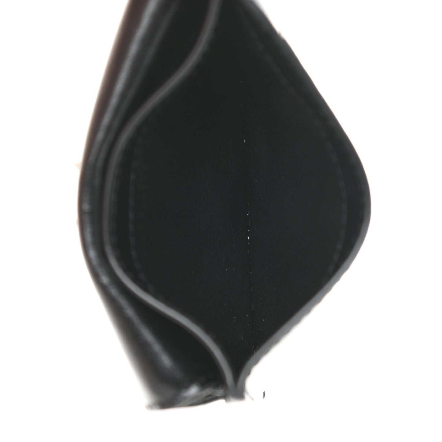 Calfskin Uptown Monogram Card Case Black