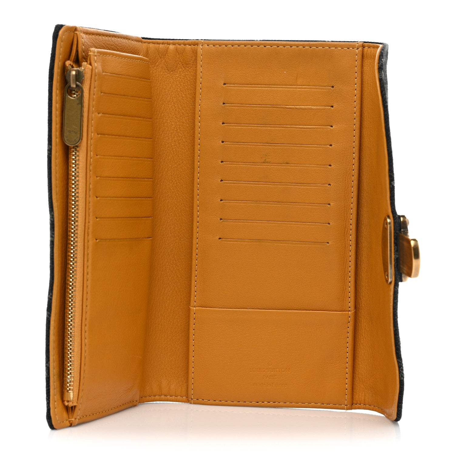 Louis Vuitton Denim Amelia Wallet Black 5 of 11