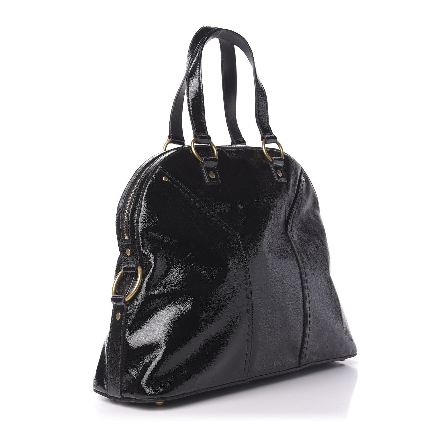 Saint Laurent Patent Oversized Muse Black 3 of 10