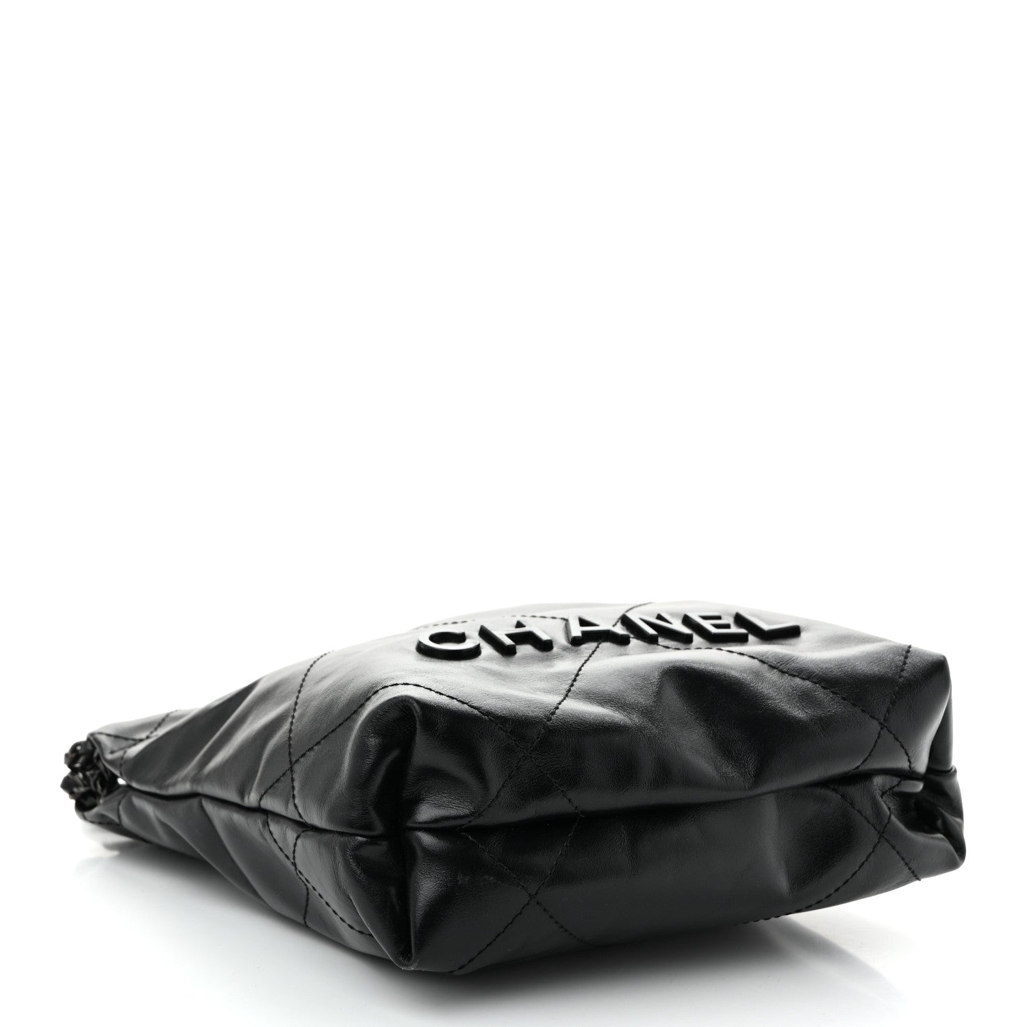 Chanel Shiny Calfskin Quilted Mini Chanel 22 So Black 1889123