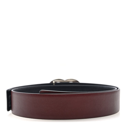 Chanel Calfskin CC Reversible Belt 70 Black Burgundy 4 of 7