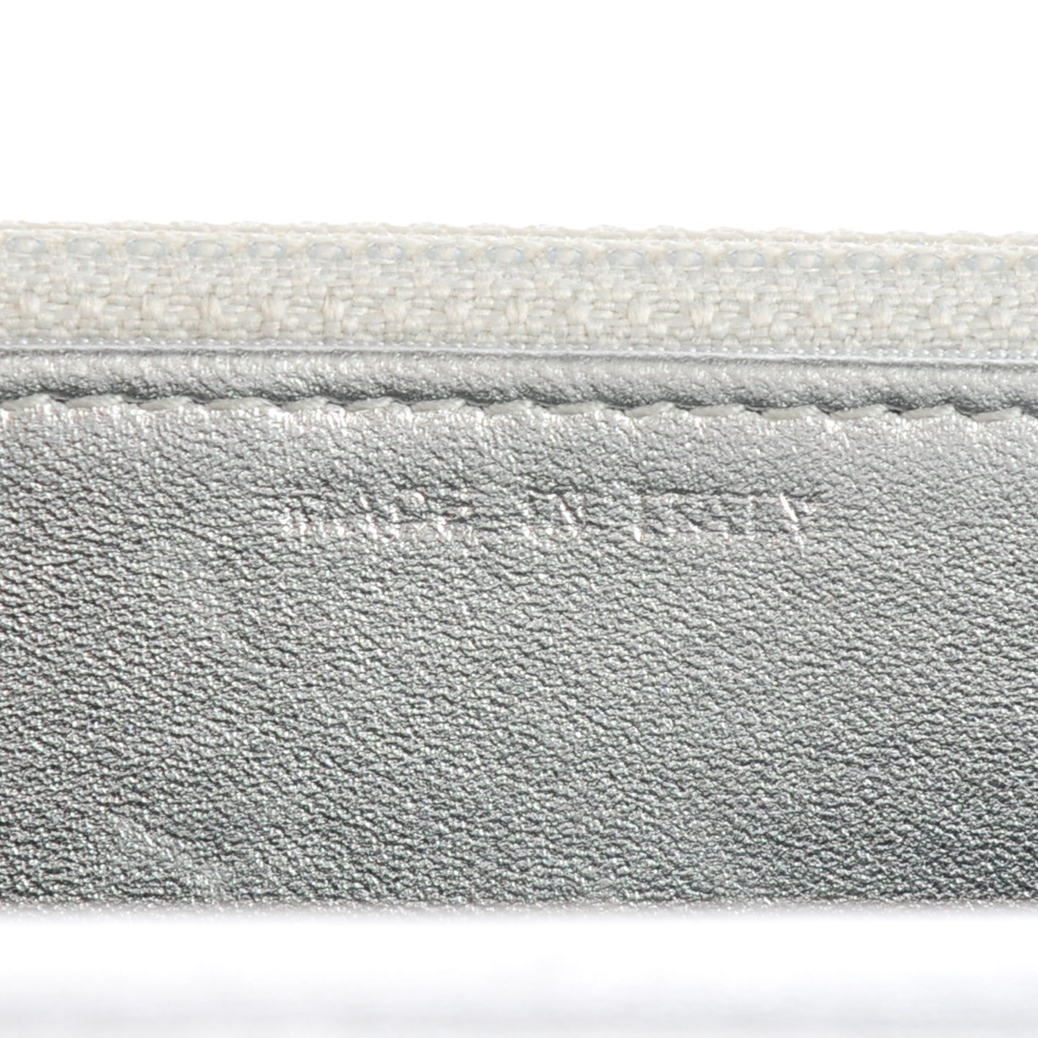 Chanel Metallic Lambskin Quilted Wallet On Chain WOC Silver 7 of 8