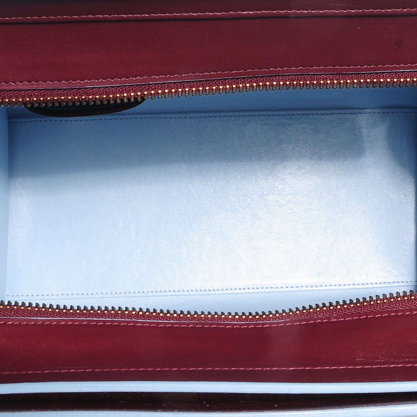Palmelato Micro Luggage Burgundy Light Blue