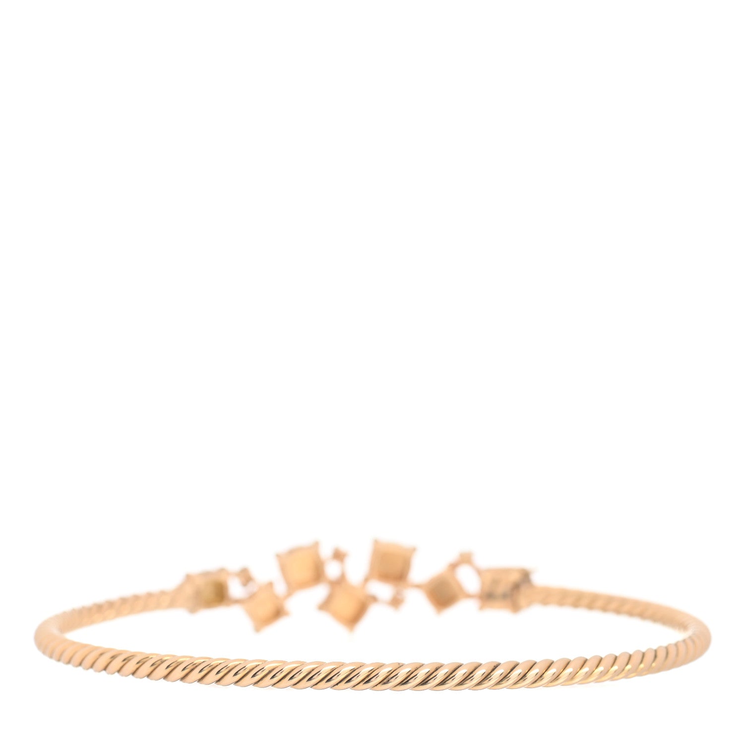 David Yurman 18K Yellow Gold Pave Yellow Diamond Petite Chatelaine Bracelet 3 of 4