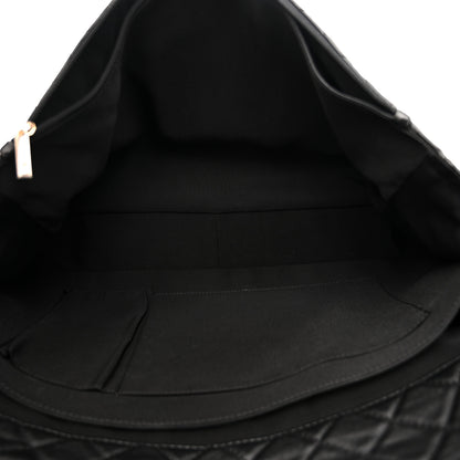 Chanel Calfskin Quilted XXL Travel Flap Bag Black 5 of 11