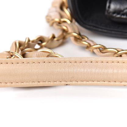 Chanel Lambskin Quilted Medium Elegant CC Flap Beige Black 11 of 14