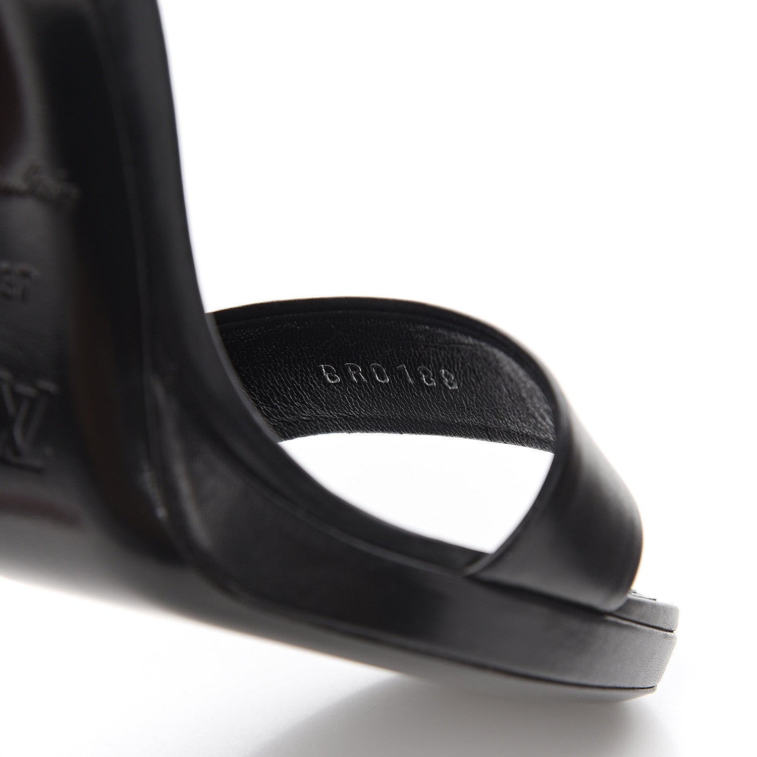 Louis Vuitton Calfskin Monogram Matchmake Cross Sandals 37 Black 8 of 8