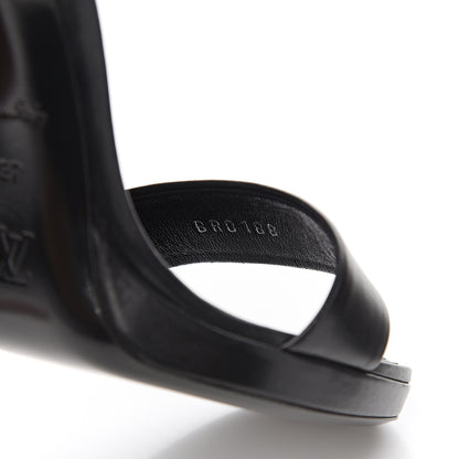 Louis Vuitton Calfskin Monogram Matchmake Cross Sandals 37 Black 8 of 8