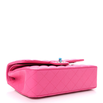 Chanel Caviar Quilted Medium Double Flap Dark Pink 3 of 10