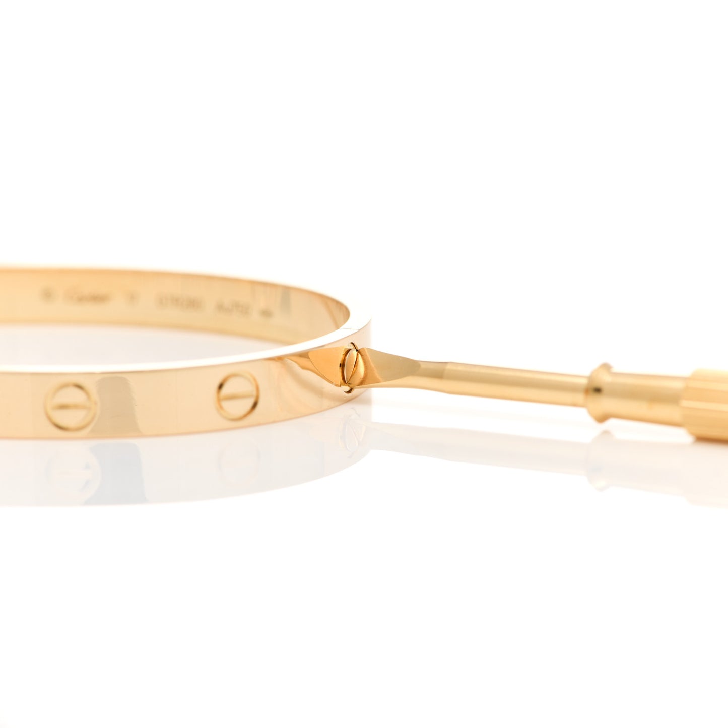 18K Yellow Gold LOVE Bracelet 17
