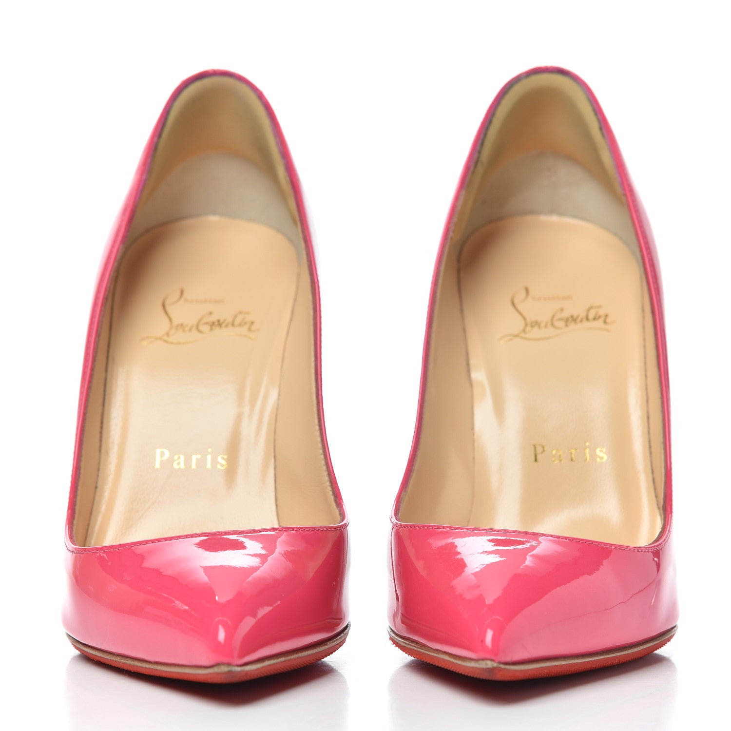 Christian Louboutin Patent Pigalle Follies 100 Pumps 35 Pinky 2 of 13