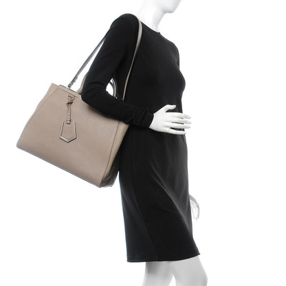 Fendi Vitello Elite Regular 2Jours Tote Tortora 3 of 9