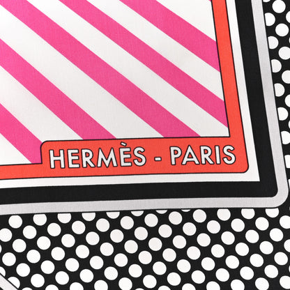 Hermes Silk Pegase Pop Scarf 140 Indigo Rose Multicolor 2 of 5
