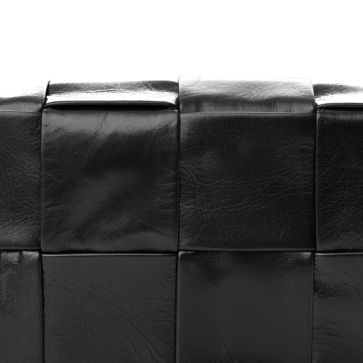 Bottega Veneta Paper Calfskin Intrecciato Cassette Belt Bag Black 8 of 11
