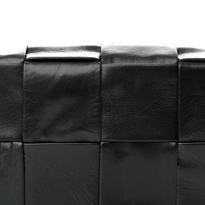 Bottega Veneta Paper Calfskin Intrecciato Cassette Belt Bag Black 8 of 11