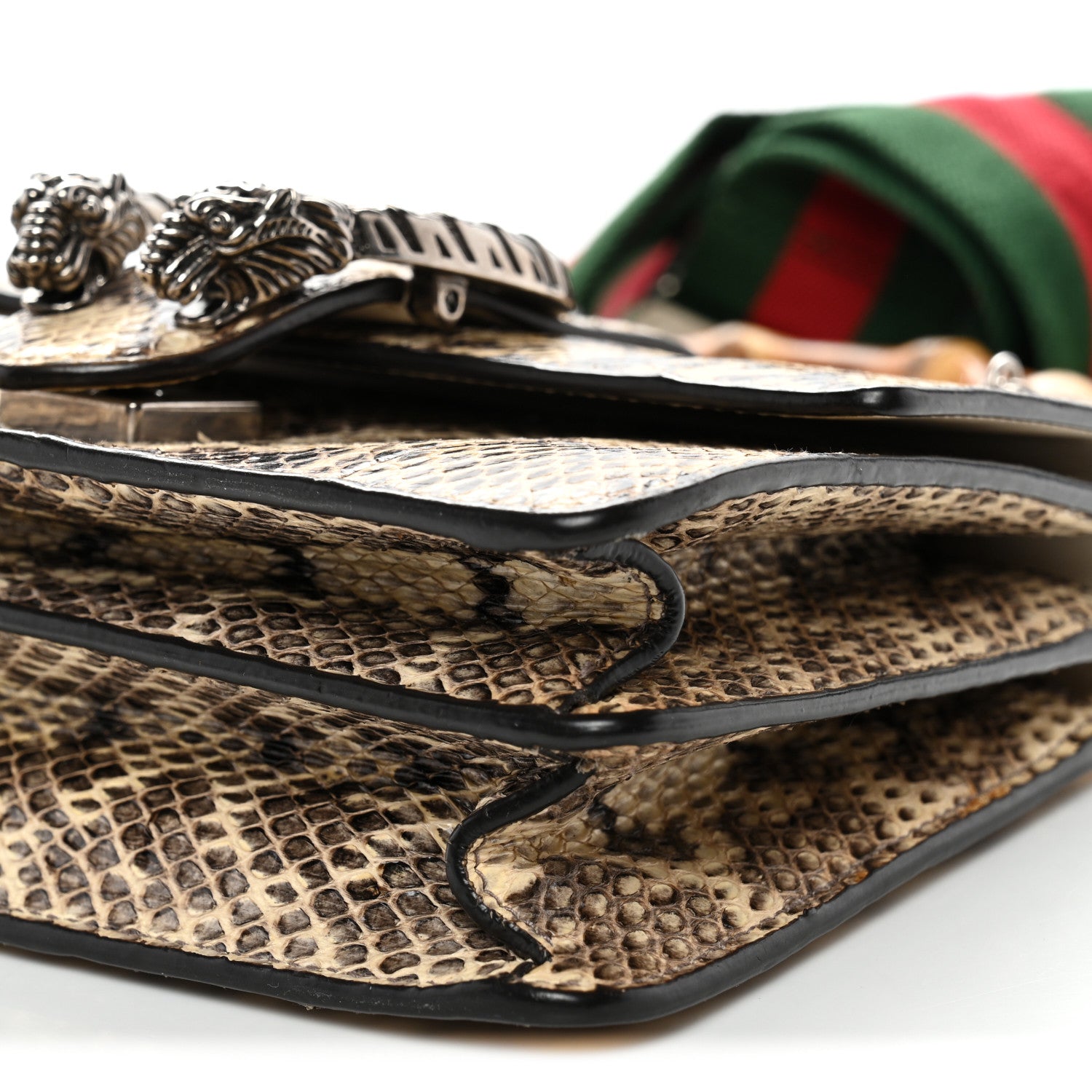 小物 GUCCI Gucci Snakeskin Bamboo Web Mini Dionysus Top Handle Bag 1860030