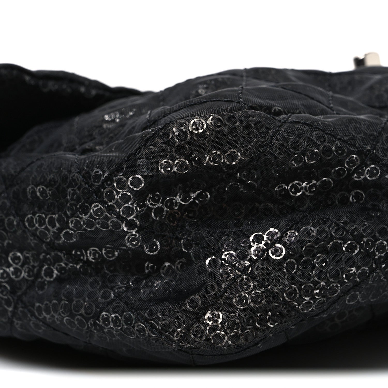 Chanel Hidden Sequin Maxi Flap Black 9 of 11
