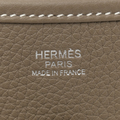 Hermes Taurillon Clemence Evelyne III PM Etoupe 6 of 10