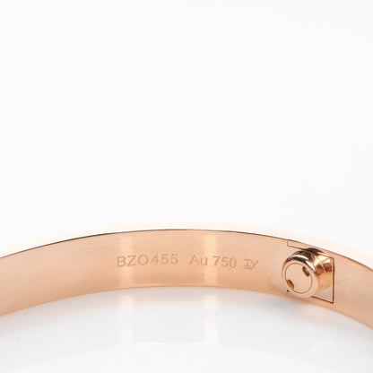 Cartier 18K Pink Gold LOVE Bracelet 17 5 of 8