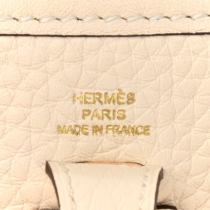 Hermes Taurillon Clemence Amazone Evelyne TPM Nata Craie 6 of 9