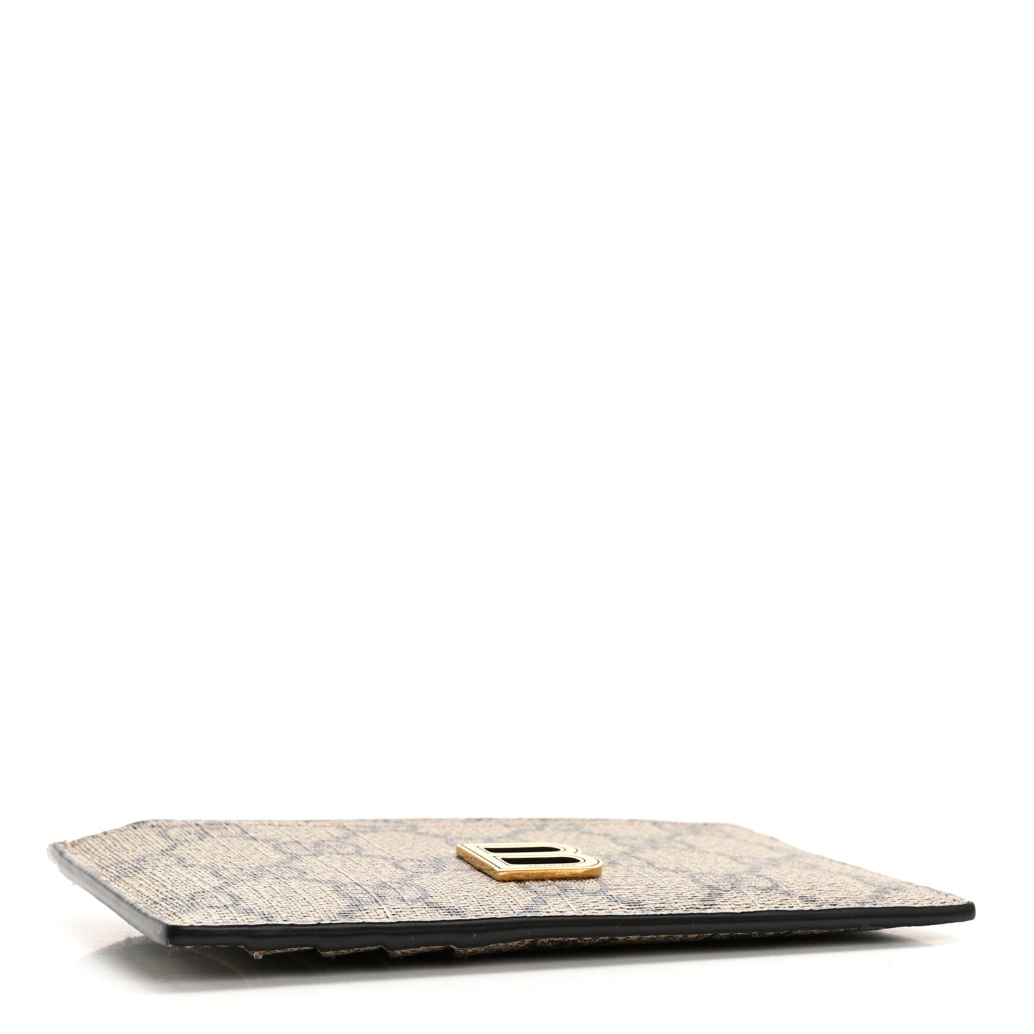 Gucci X BALENCIAGA GG Supreme Monogram Zip Card Case Beige Ebony 4 of 8