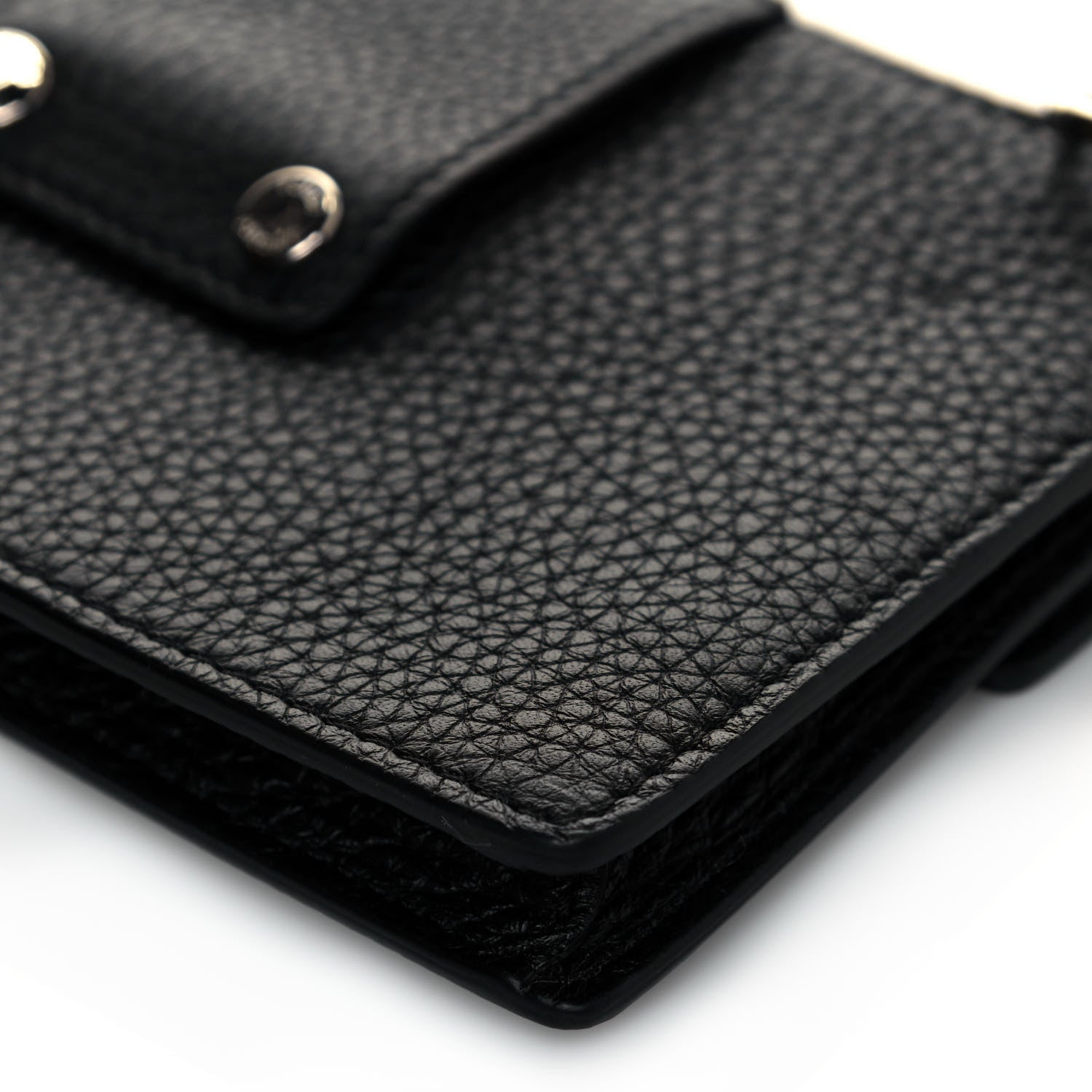 Fendi Cuoio Romano Selleria Baguette Belt Pouch Black 11 of 12