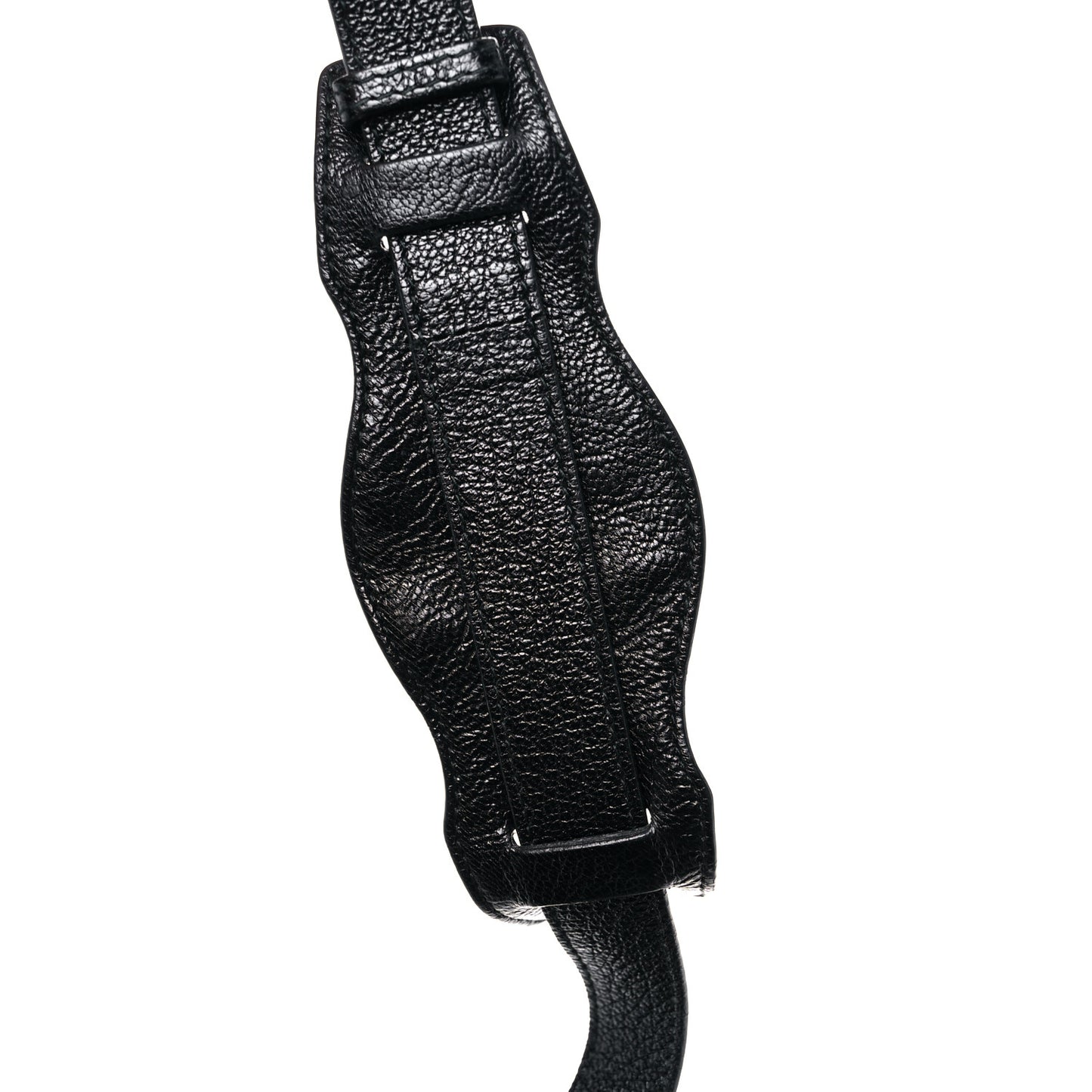 Chevre Silver Metallic Edge Hardware Velo Black