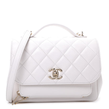 Chanel Caviar Quilted Medium Business Affinity Flap White 1 of 10