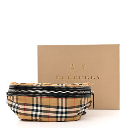 Burberry Nylon Vintage Check Medium Sonny Belt Bag Antique Yellow 15 of 15