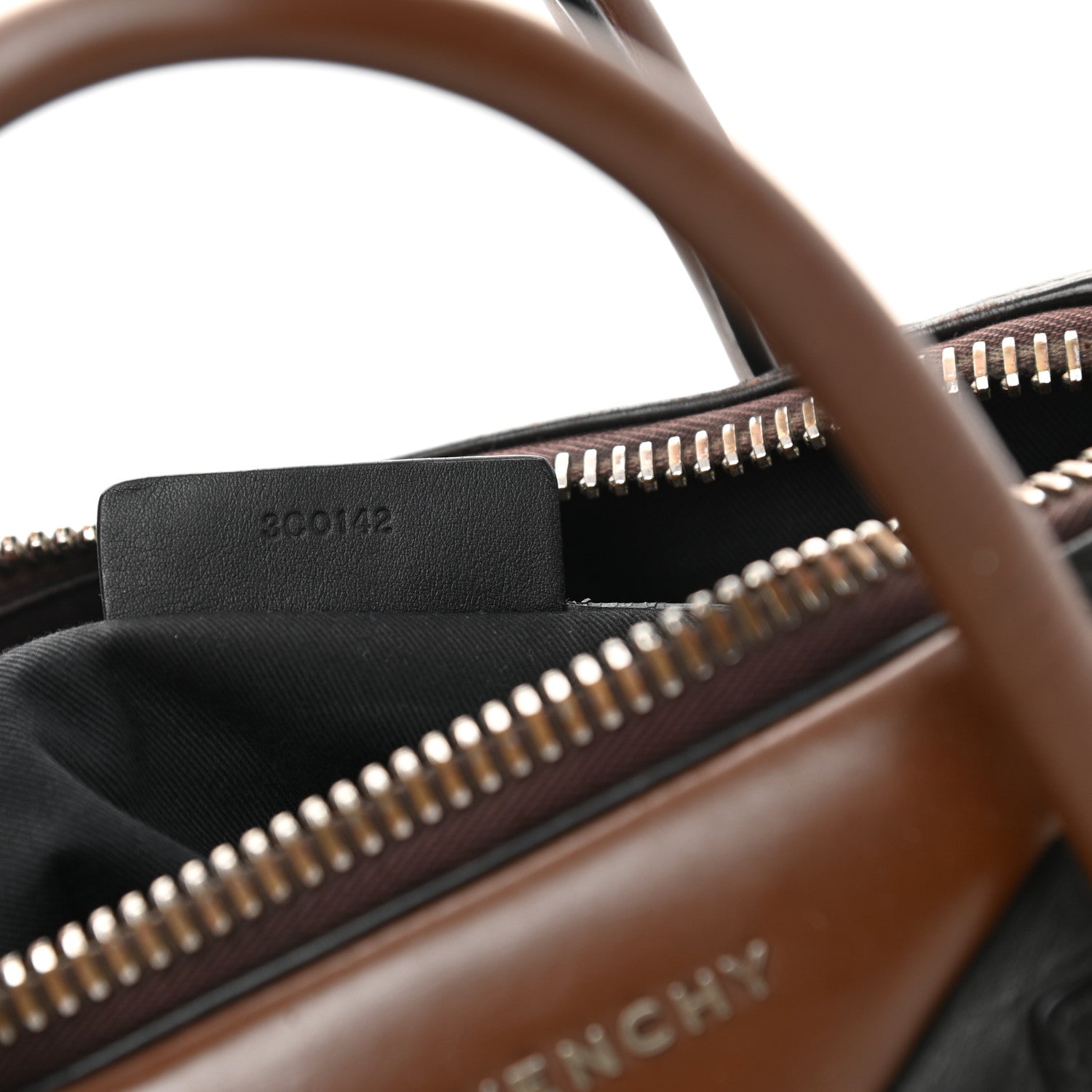 Givenchy Calfskin Medium Bi-Color Antigona Black Brown 6 of 21