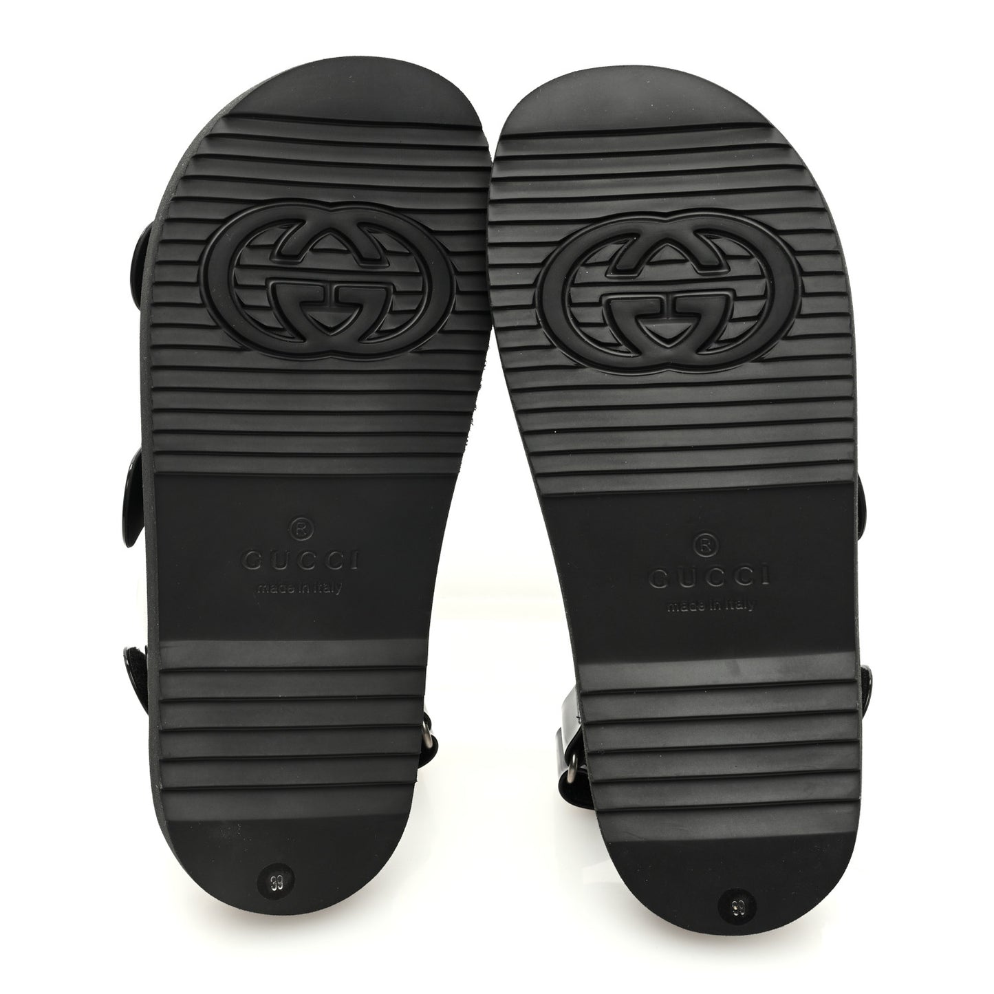 Rubber Mini Double G Womens Isla Dad Sandals 39 Black